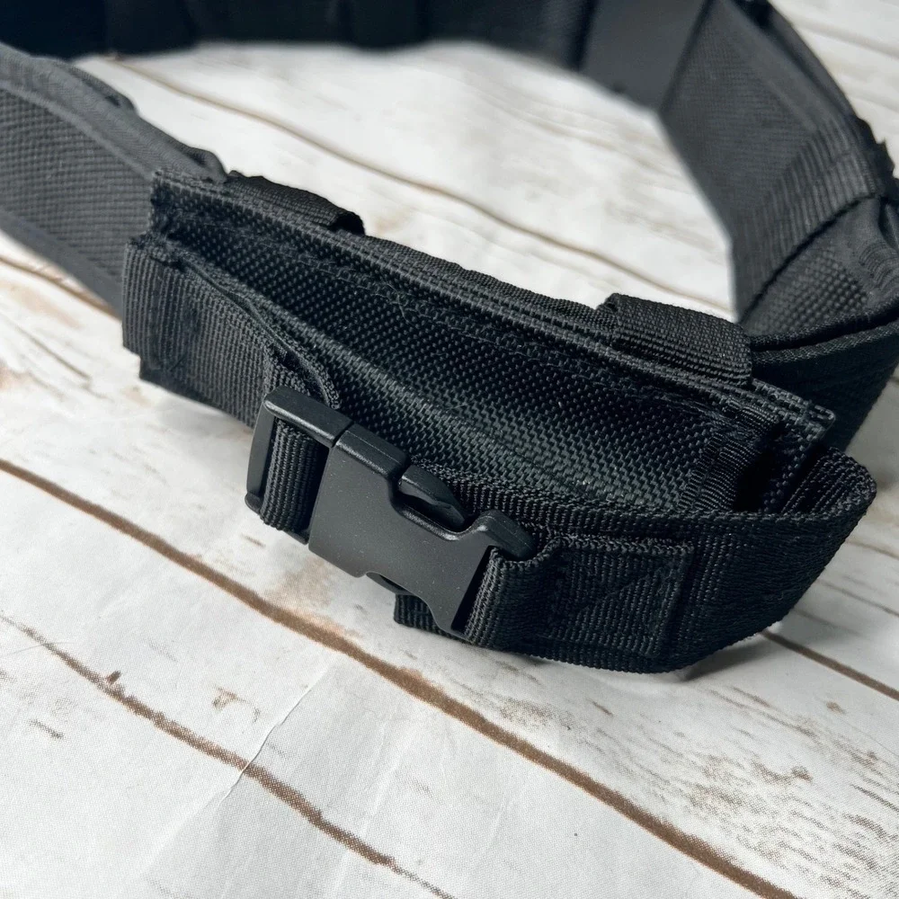 UTG Tactical Duty Belt Black Adjustable Nylon with Mag Pouches One Size